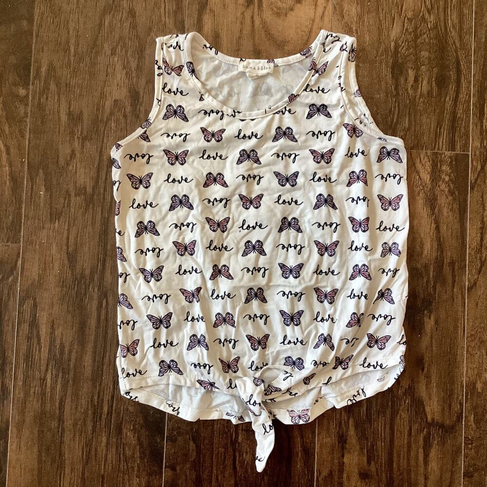 Emma & Elsa Tie Front Tank Top